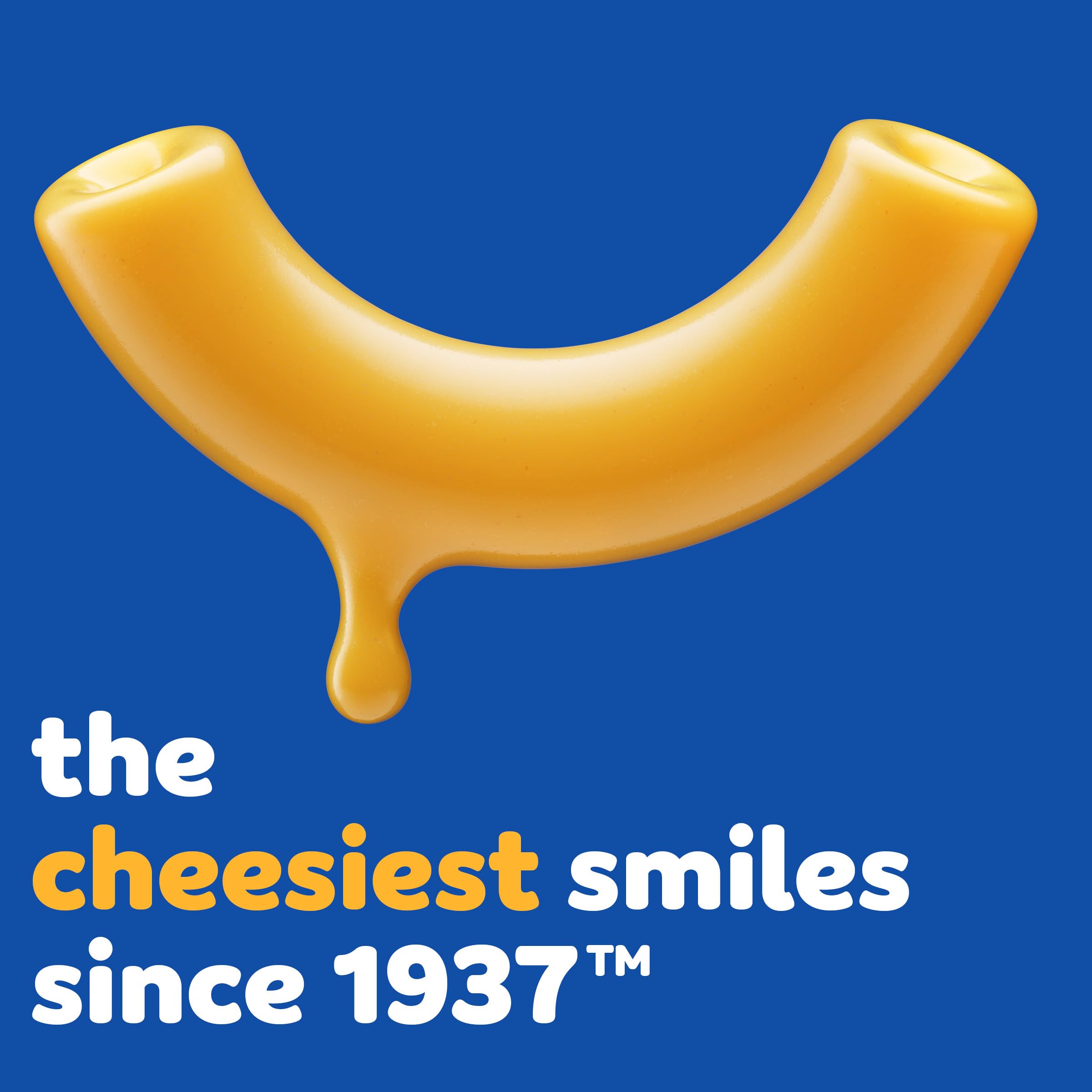 Heritage shot highlighting Kraft Mac and Cheese legacy since 1937.