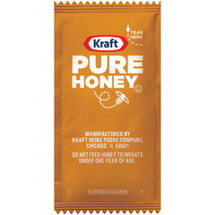 Kraft Honey single-serve packet front view for quick sweetening