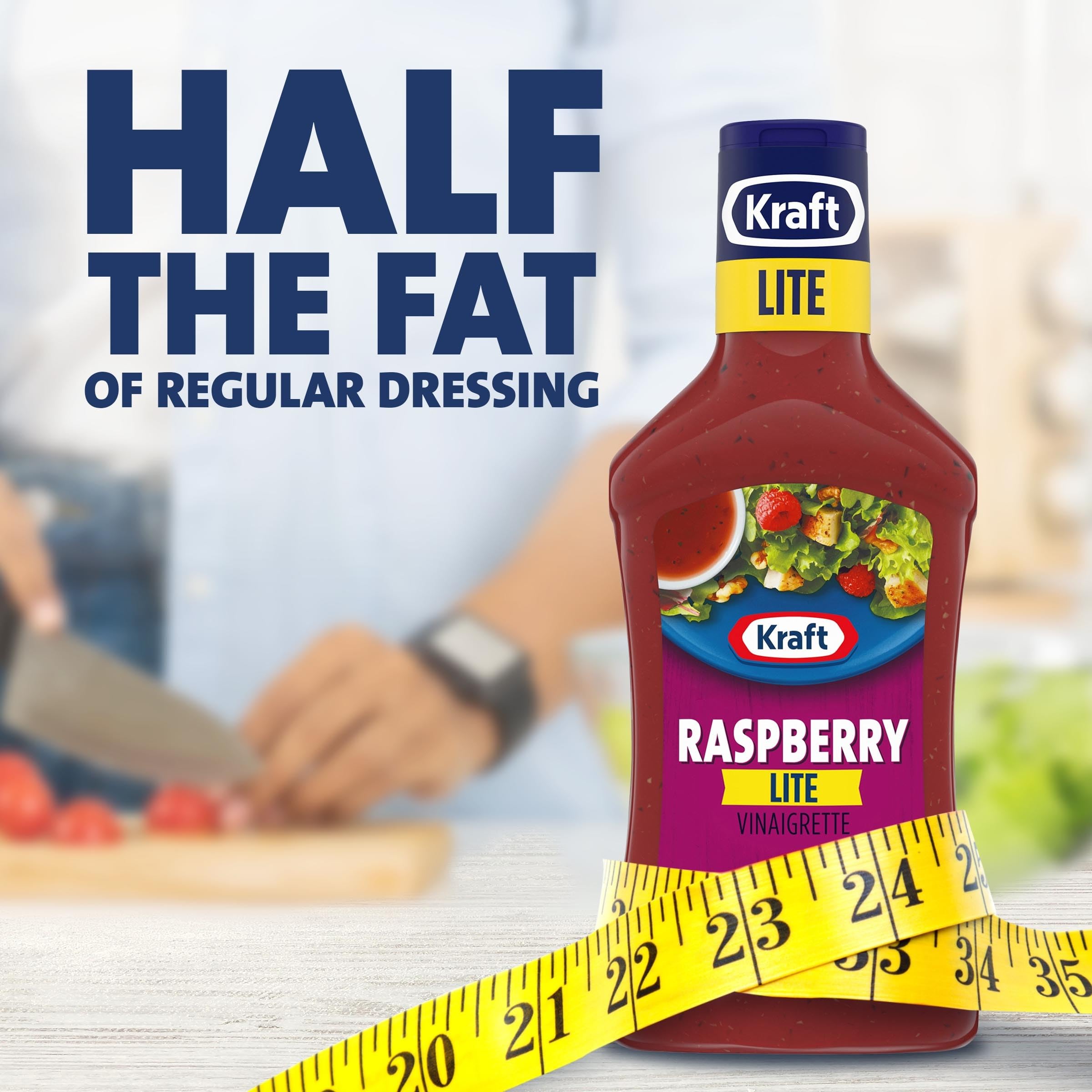 Kraft Lite Raspberry Vinaigrette glaze over roasted vegetables