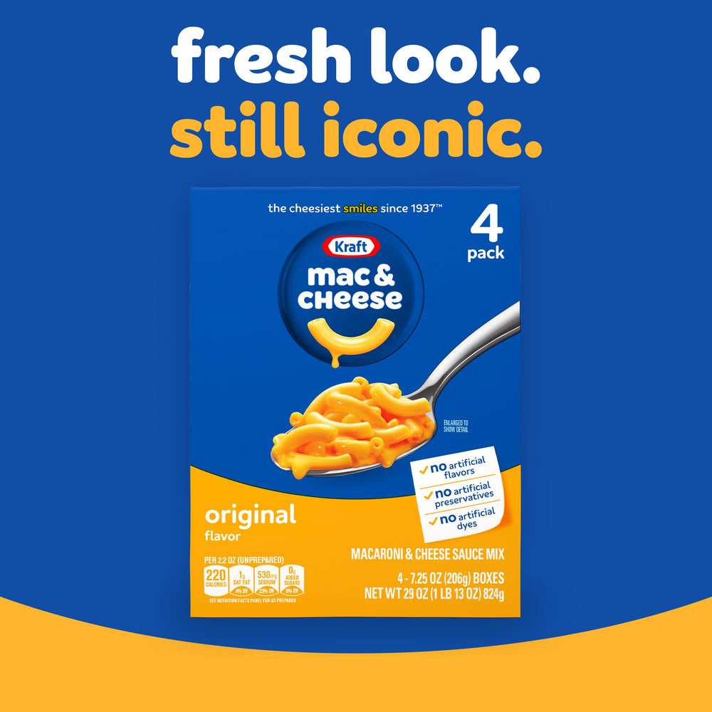 Kraft Mac and Cheese cooking instructions on the box simplify prep