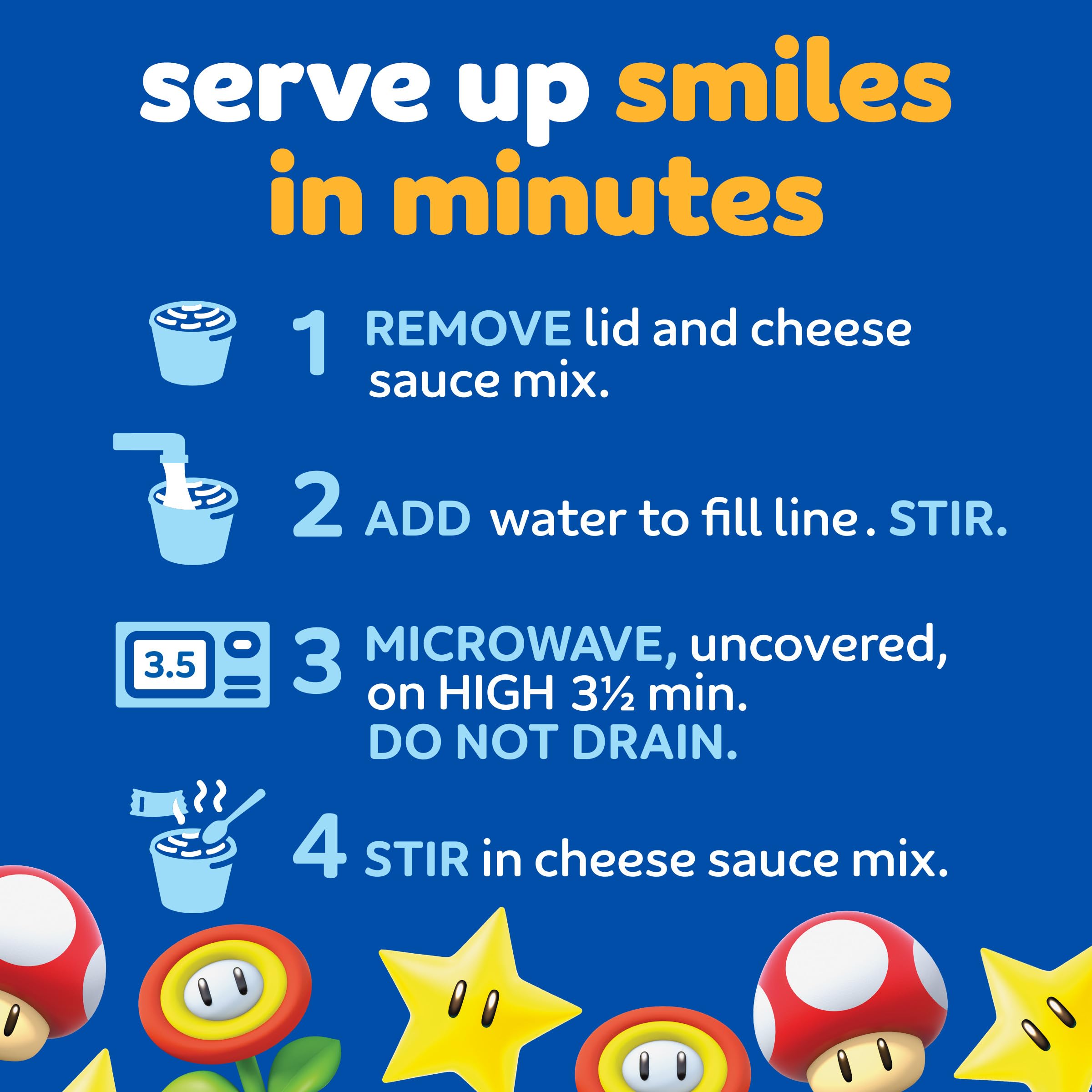 Microwave-ready Kraft Mac & Cheese cup showing fill line
