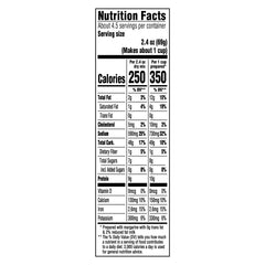 Kraft Mac & Cheese Original Box Back shows simple, family-friendly ingredients