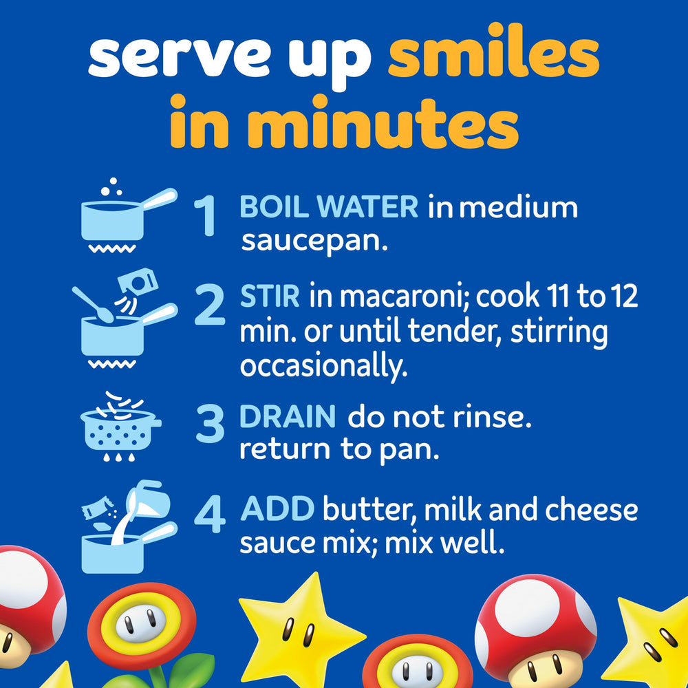 Kraft Mac & Cheese with Super Mushroom pasta shape for playful plates.