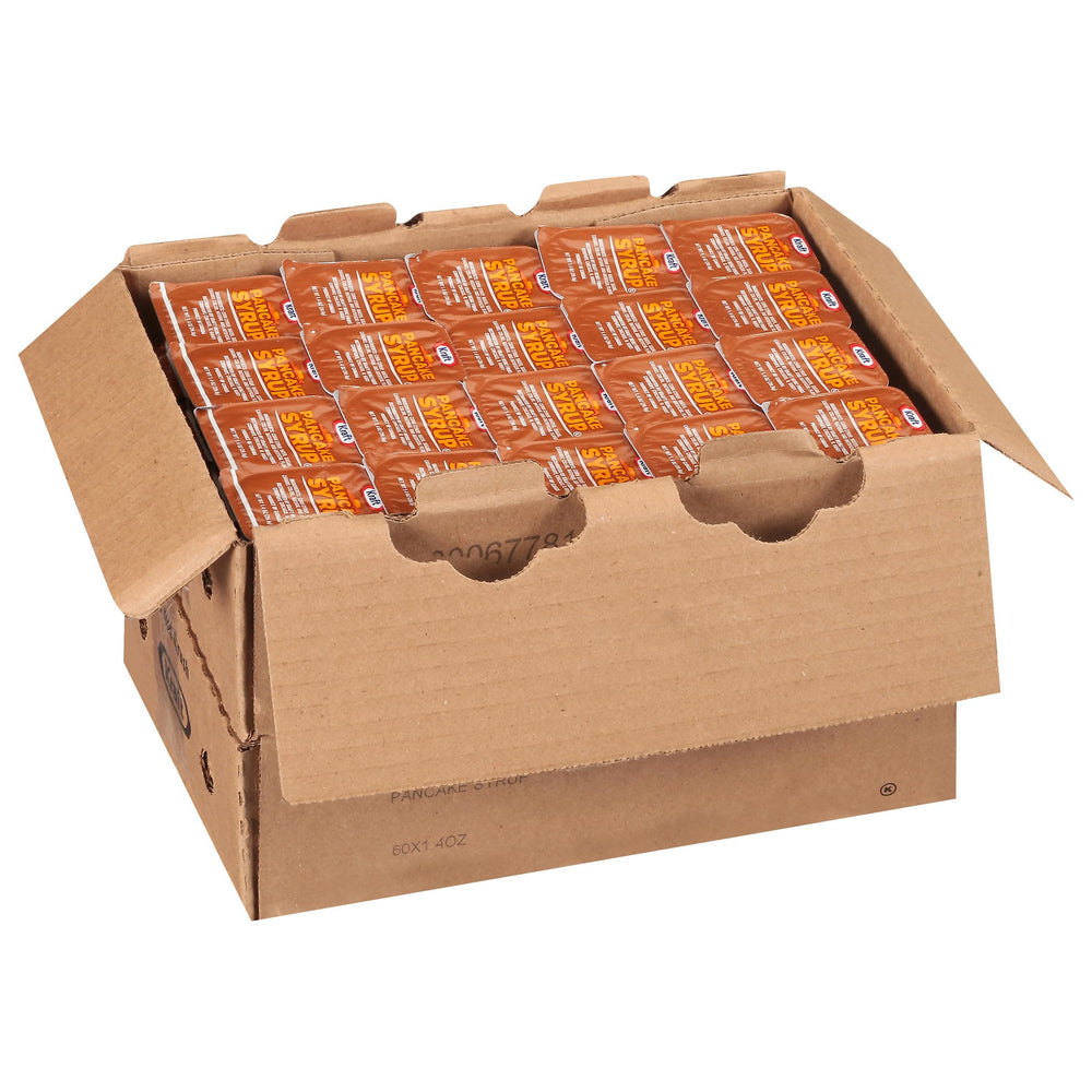 Kraft syrup cups offer convenient portion control for brunch and meals