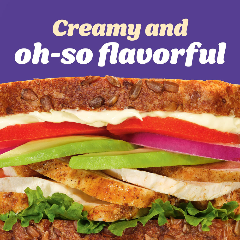 Kraft Mayo Garlic Aioli on a deli sandwich enhances everyday lunches.