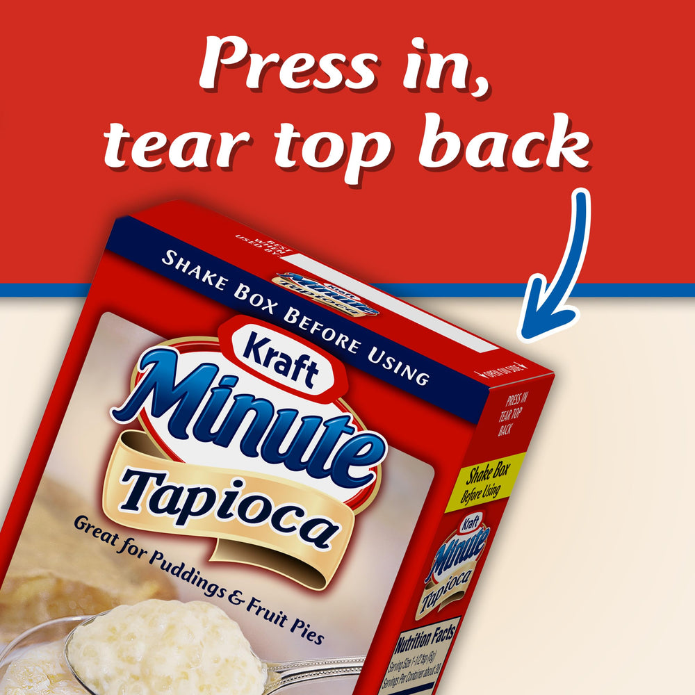 Pie filling idea with Kraft Minute Tapioca for a creamy crust option.