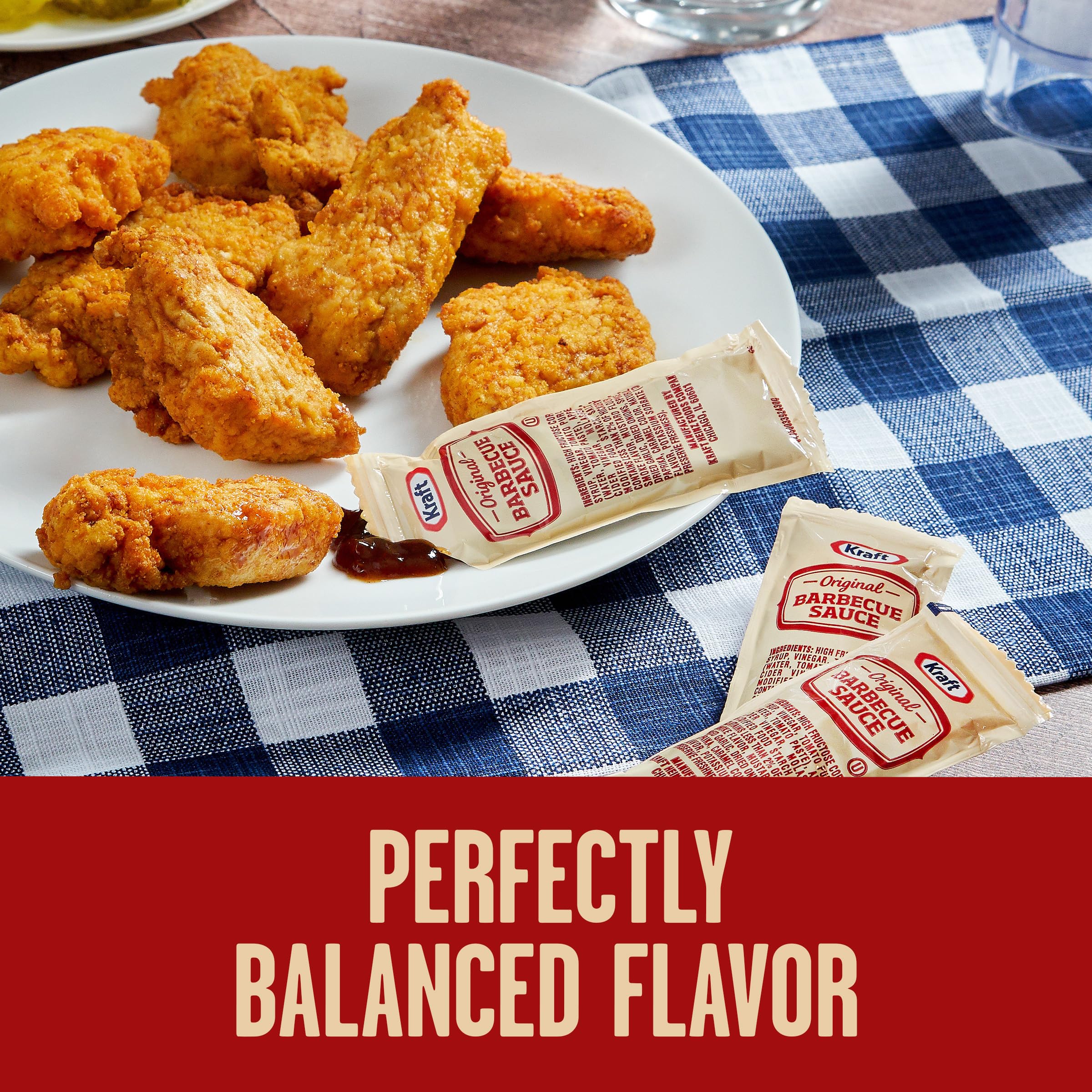 Kraft Original BBQ Sauce packets ready for lunchboxes and picnics.