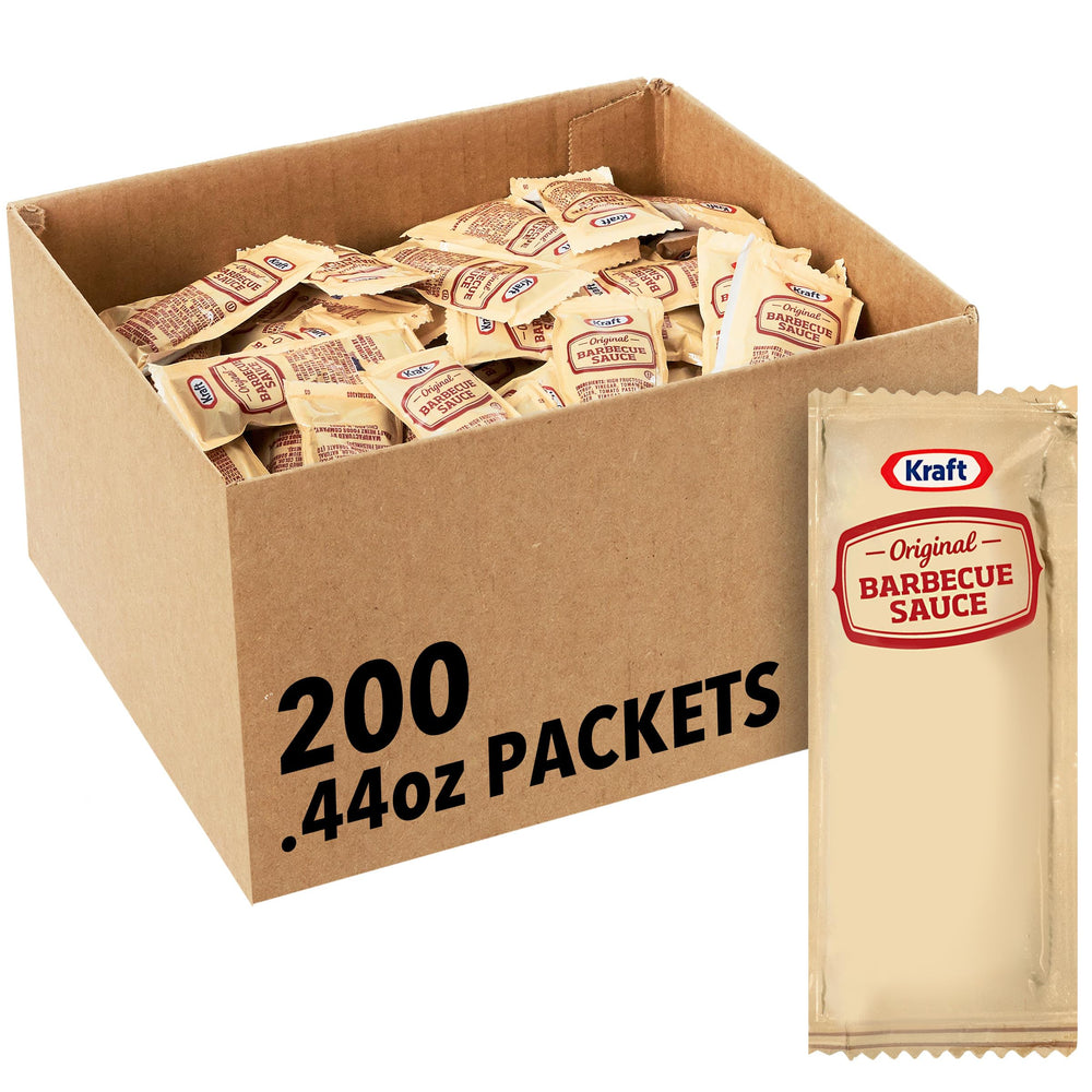 Kraft Original BBQ Sauce single-serve packet packaging for easy meal prep.