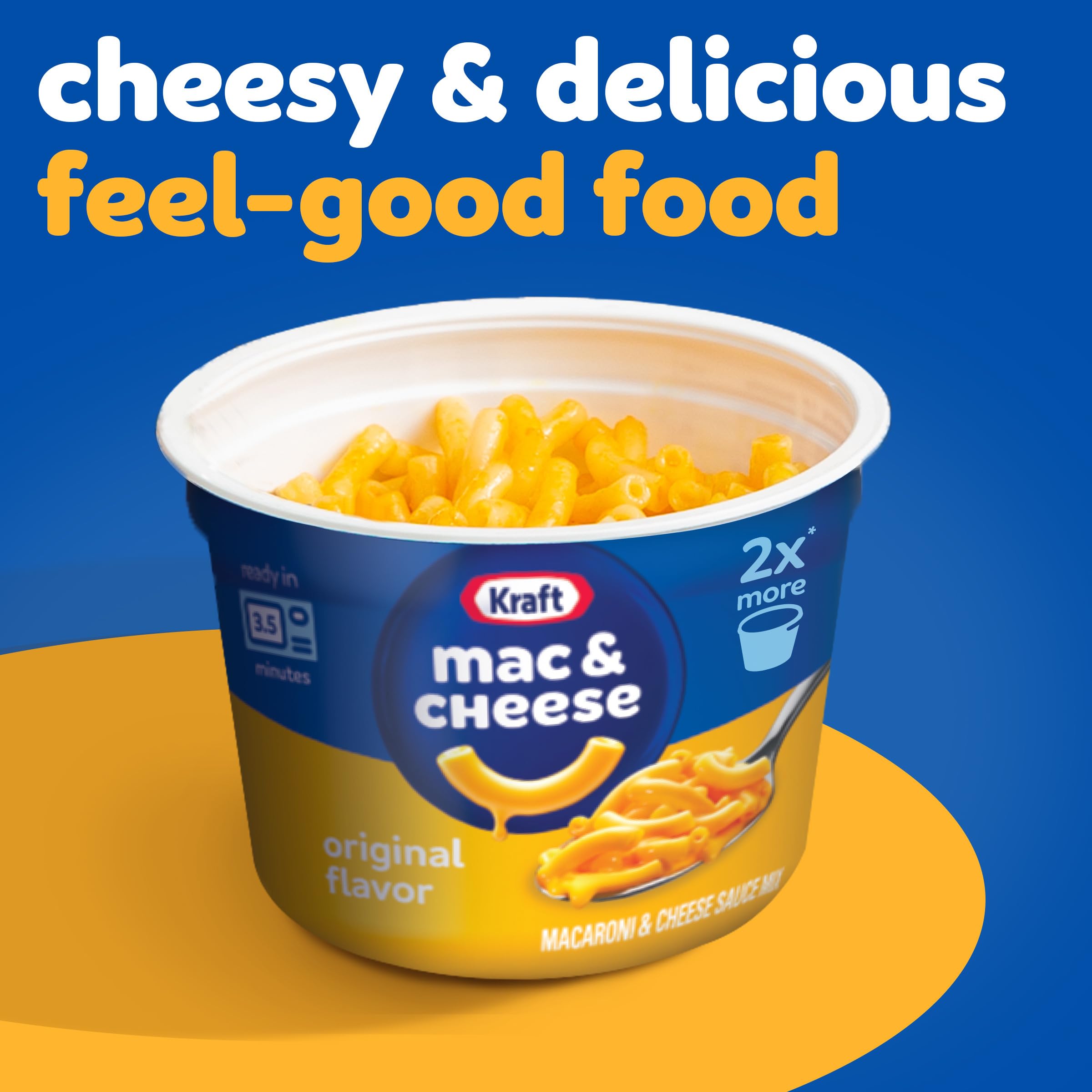 Kraft Mac and Cheese Big Cup pairs well with a side or beverage