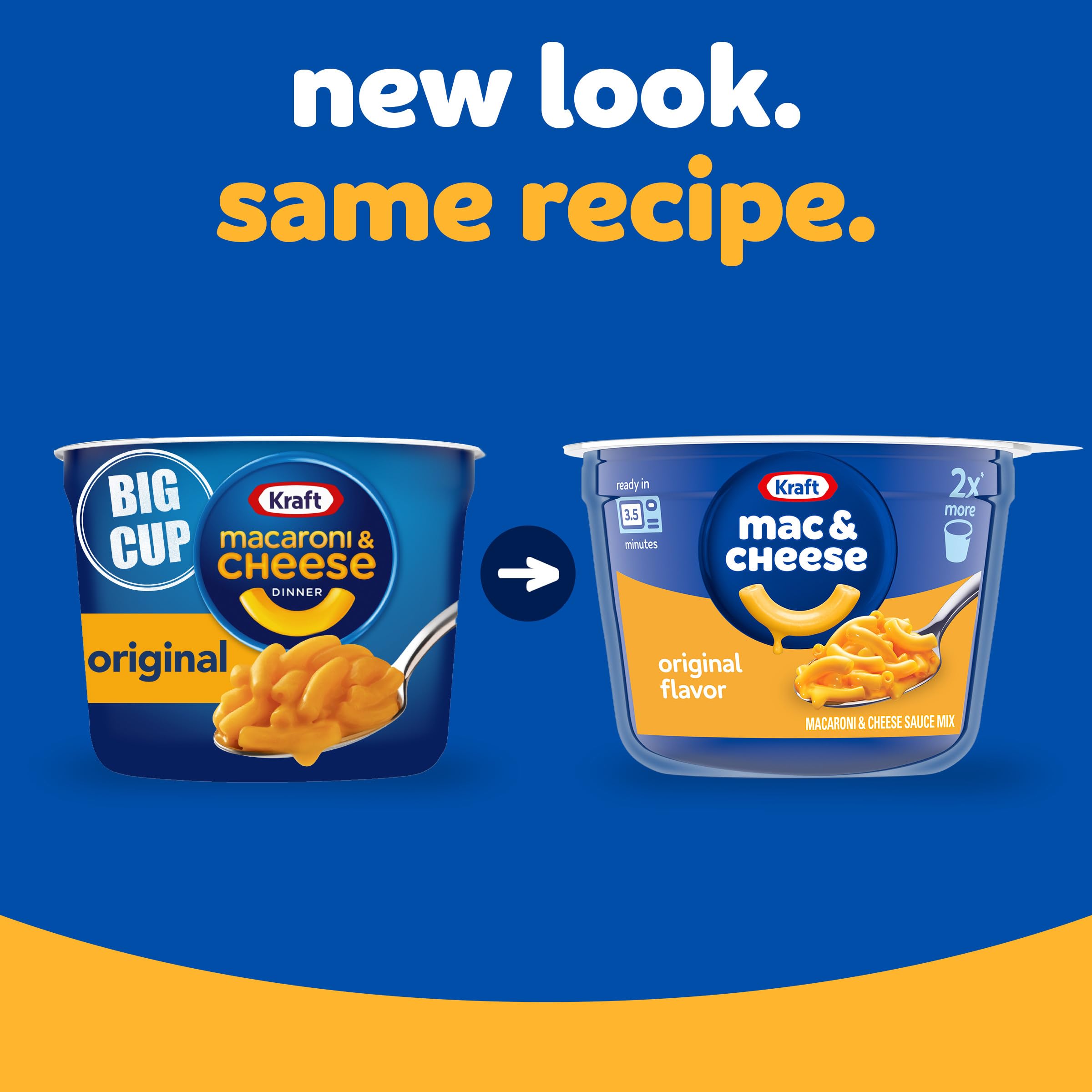 Kraft Mac and Cheese Big Cup no artificial flavors, kept simple and kid-friendly