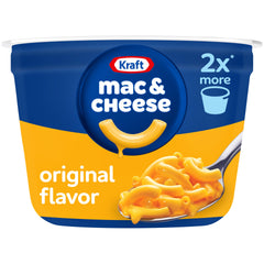 Kraft Mac and Cheese Big Cup pasta in cup, ready in minutes for quick dinner