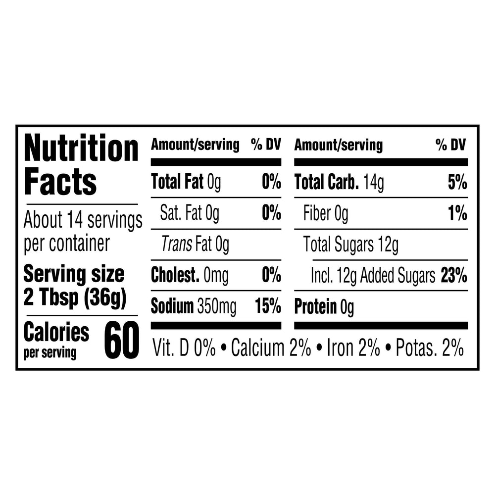 Kraft Original Slow-Simmered Barbecue Sauce ingredients closeup highlighting molasses and tangy notes.