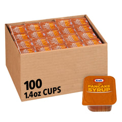 Kraft Pancake Syrup single-serve dip cup for on-the-go breakfast flavor control