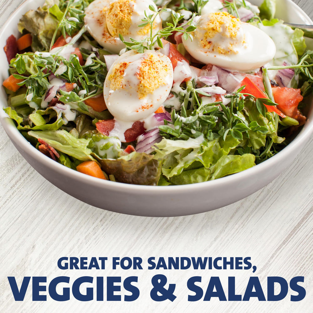 Kraft Ranch dressing nutrition panel on the packet