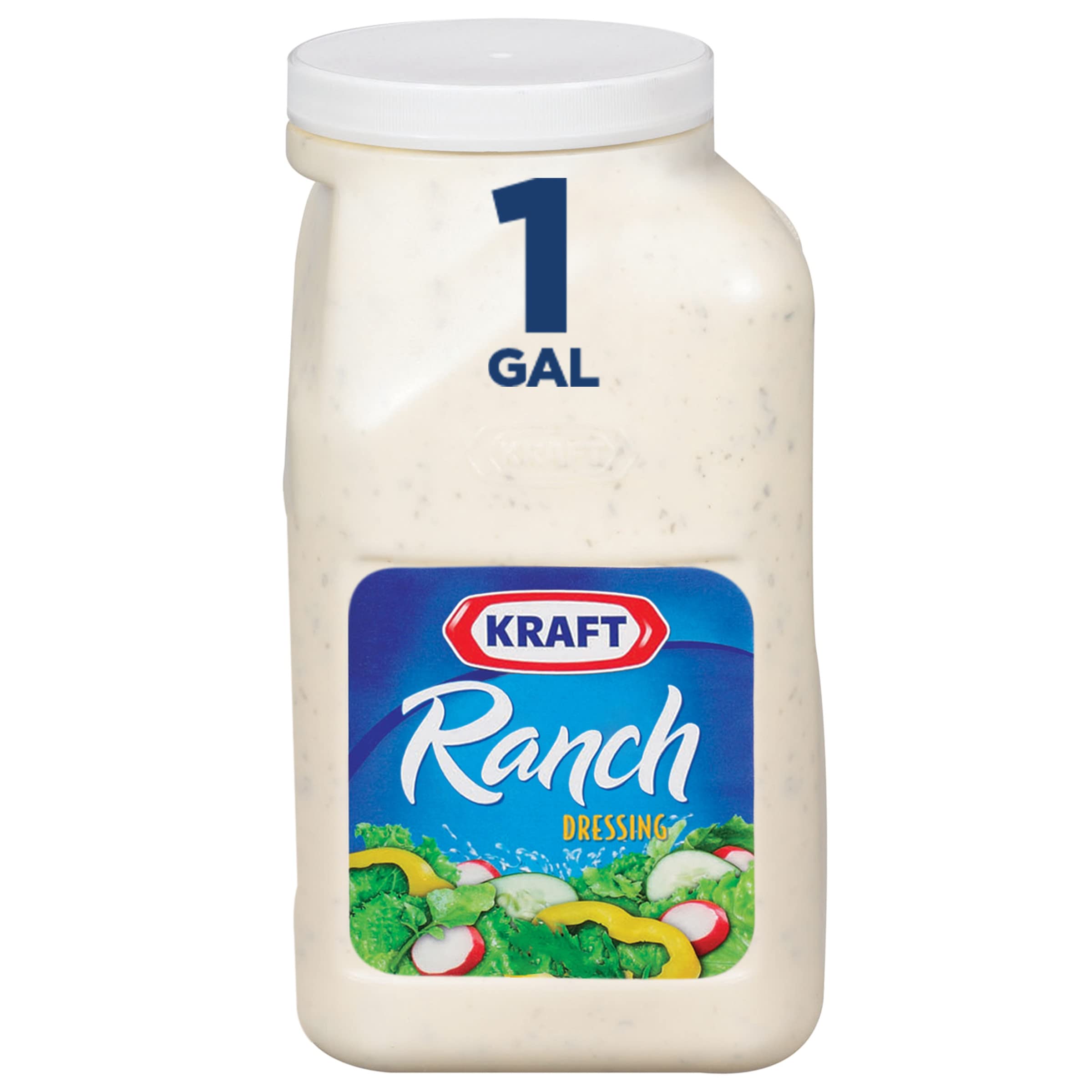 Kraft Ranch Dressing bottle 1 gal jug for bulk kitchen use.