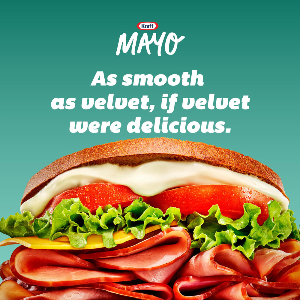 Ingredient panel featuring Kraft Real Mayo and cage-free eggs.