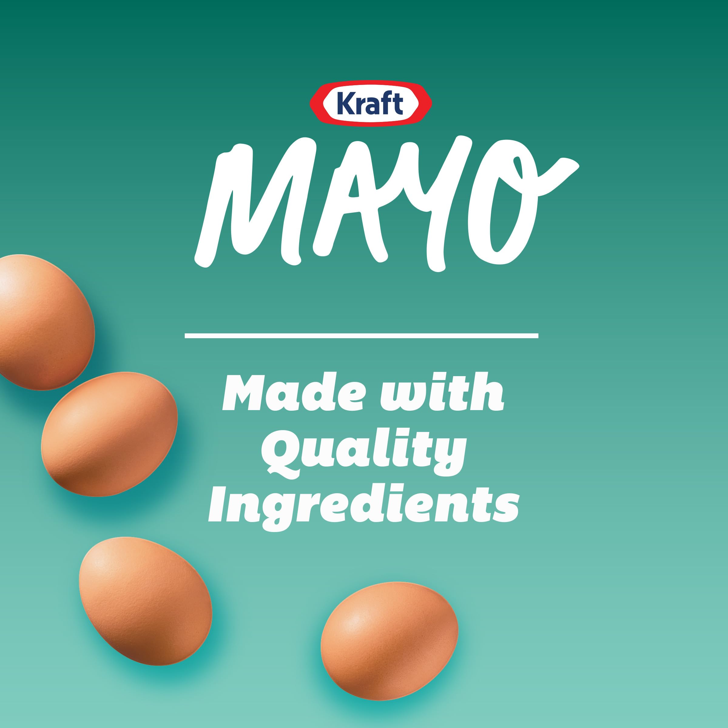 Refrigerated Kraft Real Mayo bottle ready for use after opening.