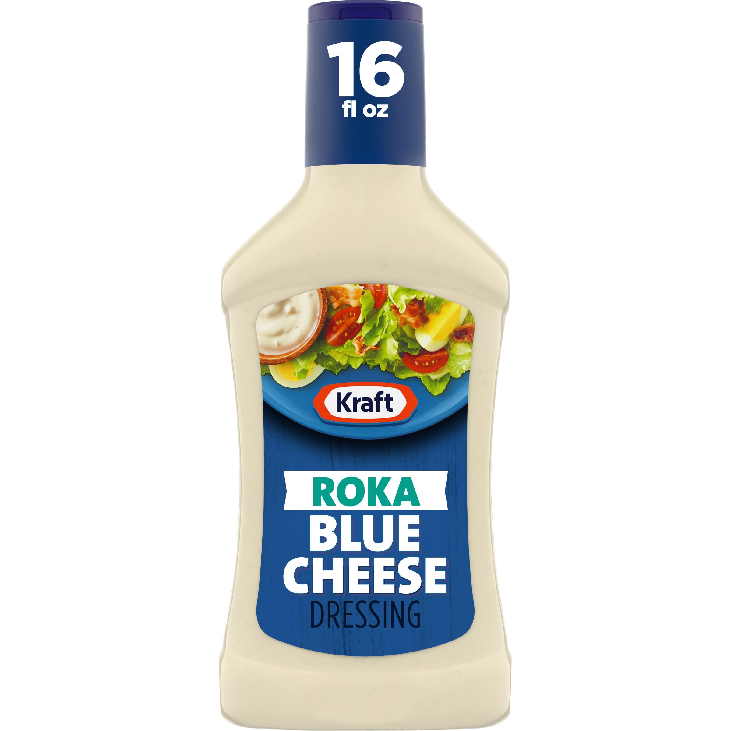 Kraft Roka Blue Cheese Dressing bottle ready for bold salads.