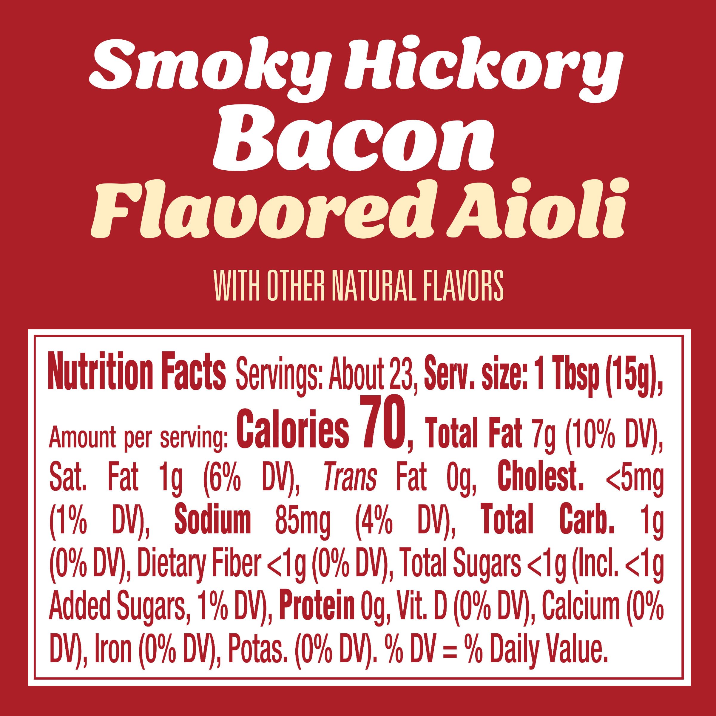 Kraft Smoky Hickory Bacon Aioli on a burger for smoky flavor.