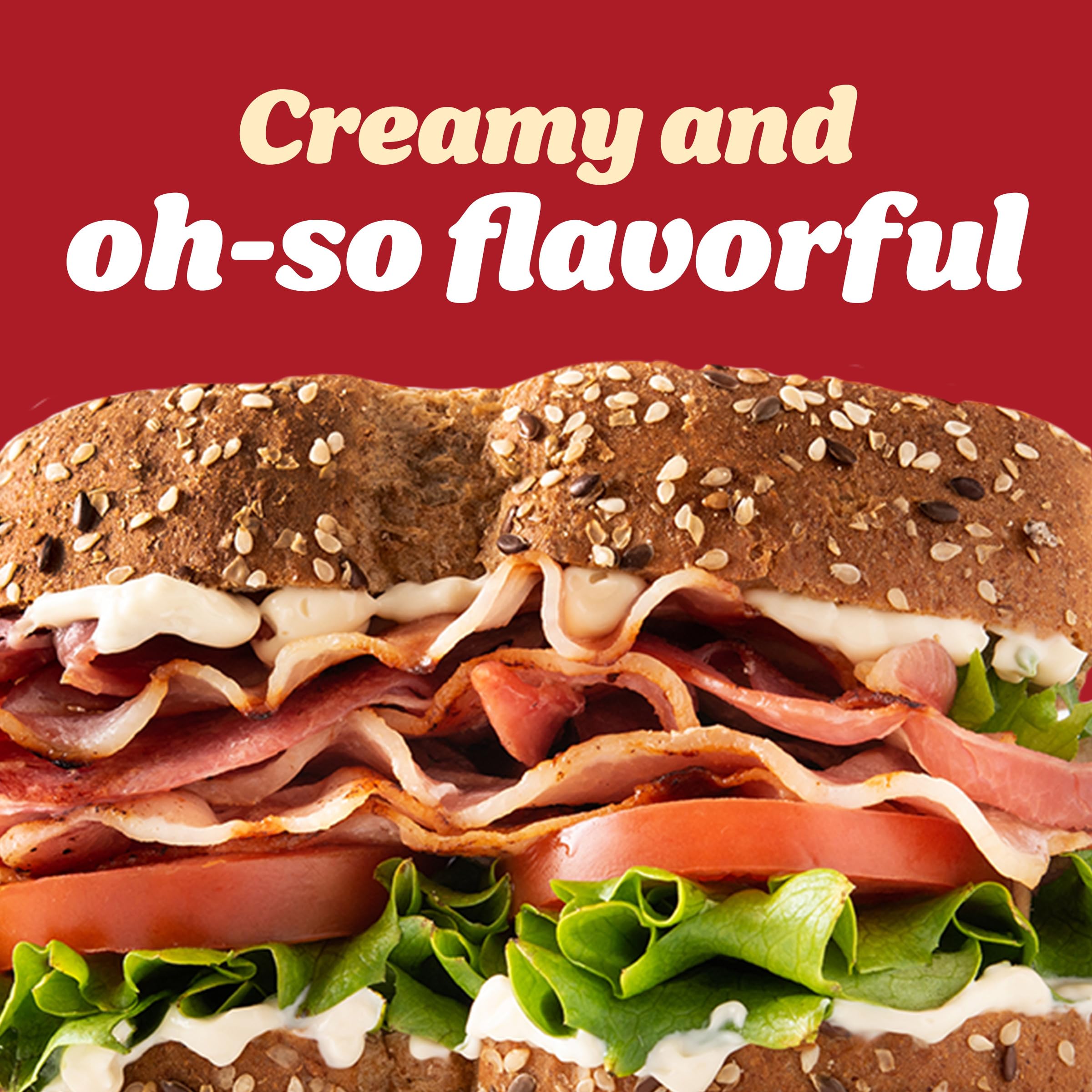 Kraft Smoky Hickory Bacon Aioli beside veggie dip options.