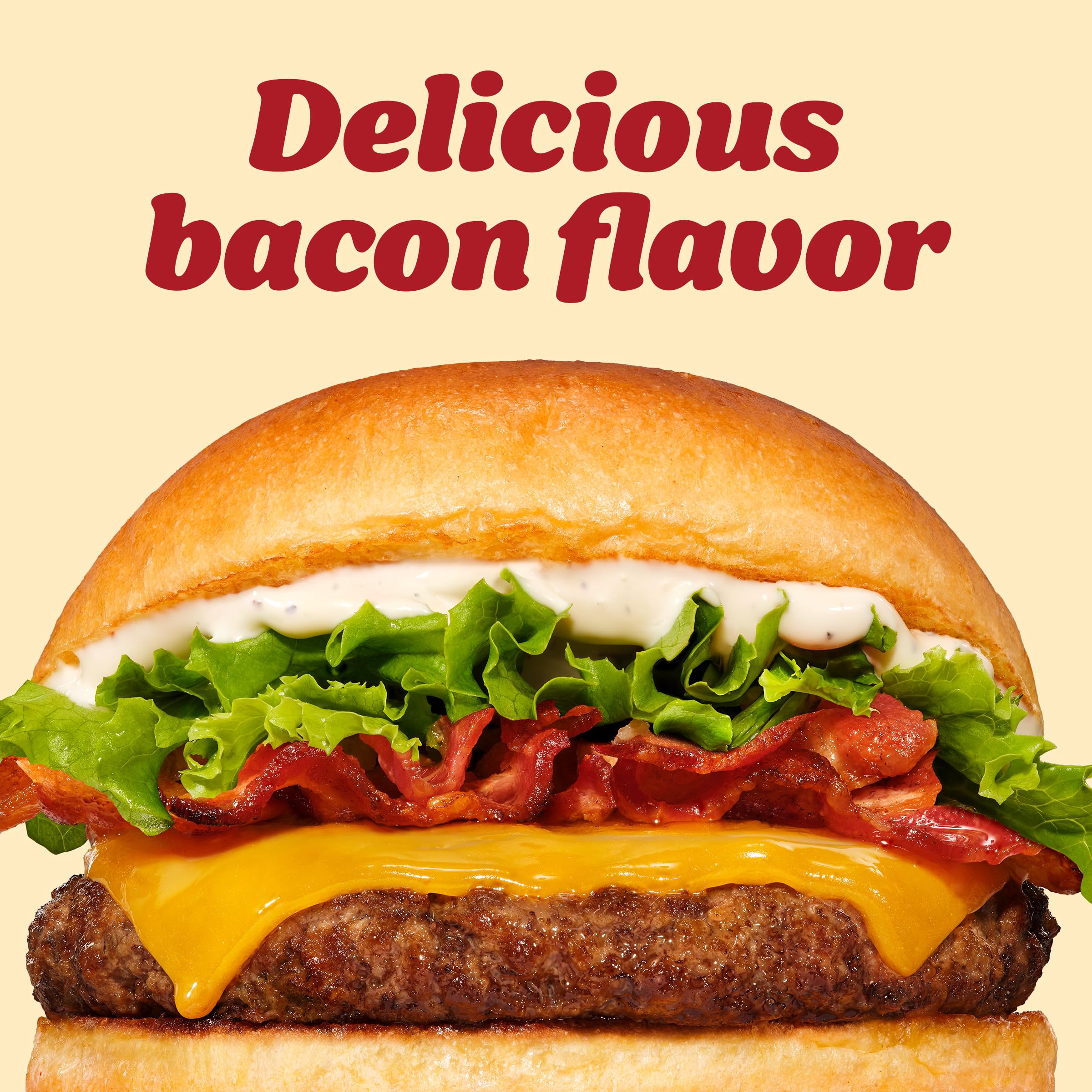 Kraft Smoky Hickory Bacon Aioli on a chicken sandwich.