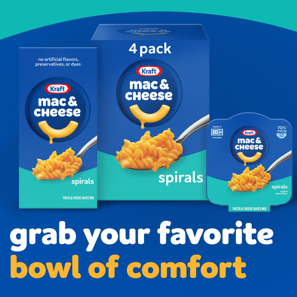 Kraft Spirals nostalgia promo image recalling generations of comfort
