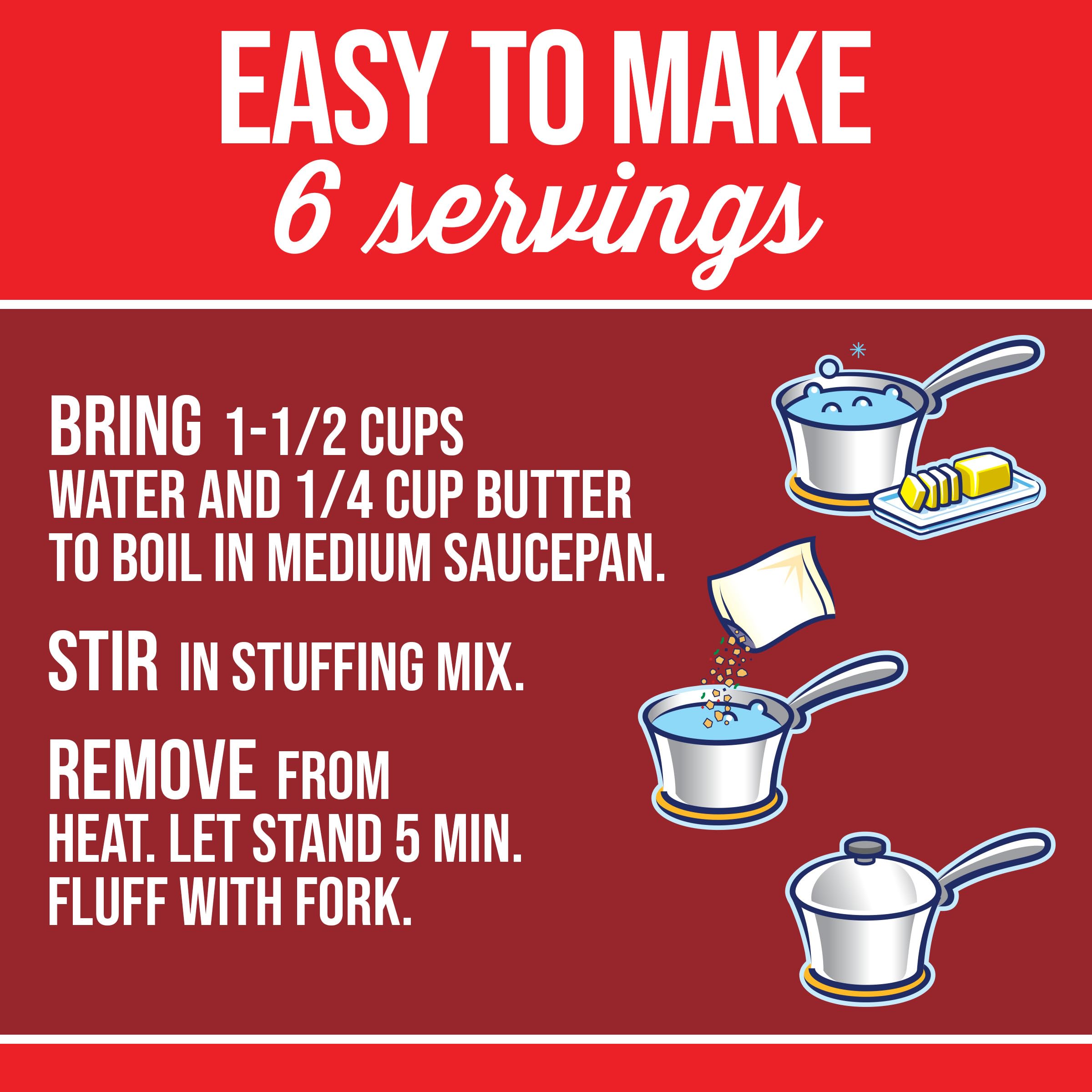 Kraft Stove Top Stuffing filling mushrooms or peppers