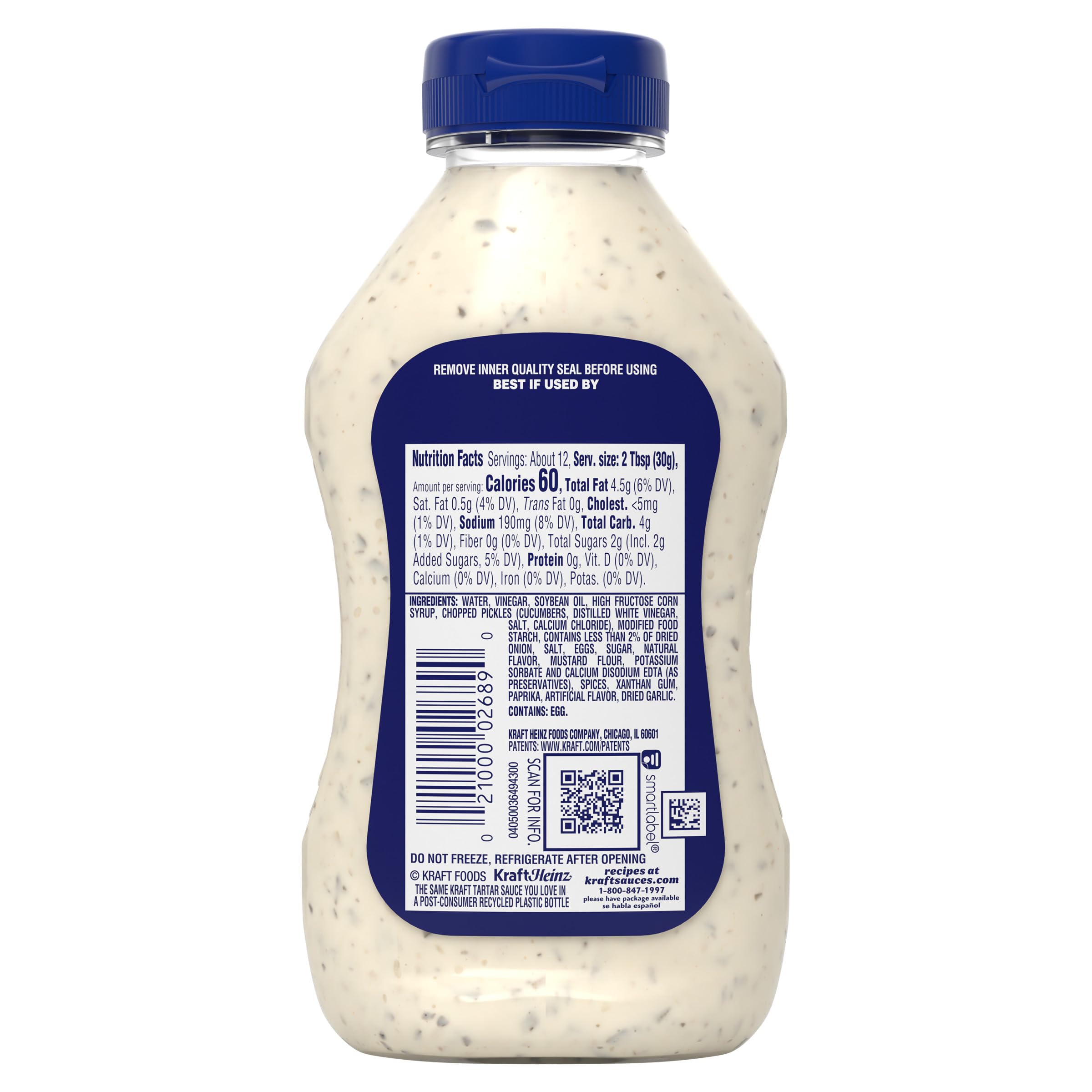 Kraft Tartar Sauce with dipping cups ideal for fried seafood.