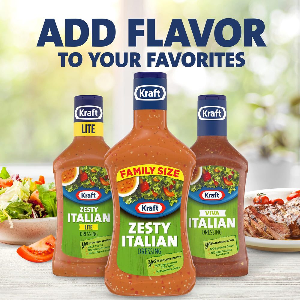 Kraft Zesty Italian Dressing used as a marinade on chicken