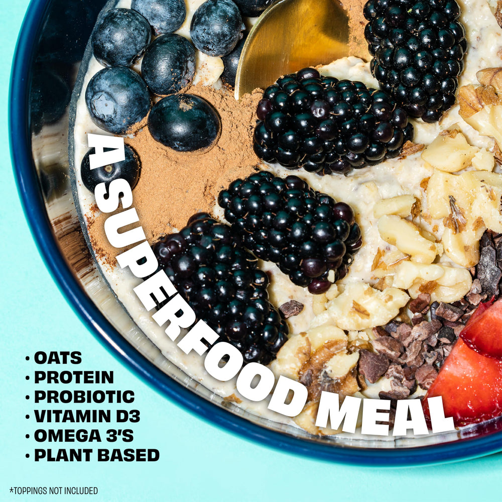 Kreatures of Habit MEAL ONE nutrition label highlights 30g protein.