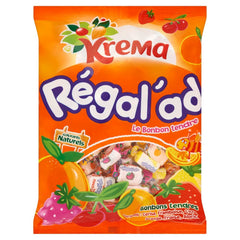 Krema Regal'ad orange flavor chewy candy, a convenient anytime fruit-flavored treat.