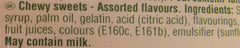 Krema Regal'ad raspberry flavor chewy candy, ideal for sharing or office snacking.