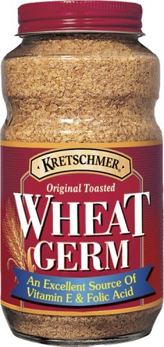 Kretschmer Original Toasted Wheat Germ jar adds nutritious plant protein for smoothies.