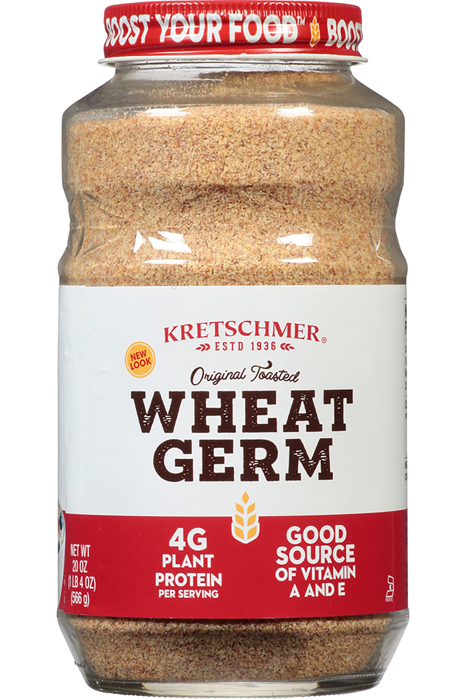 Kretschmer Wheat Germ packaging box with two jars.
