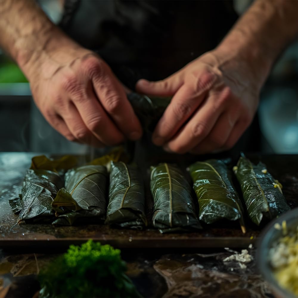 Krinos grape leaves jar packaging may vary
