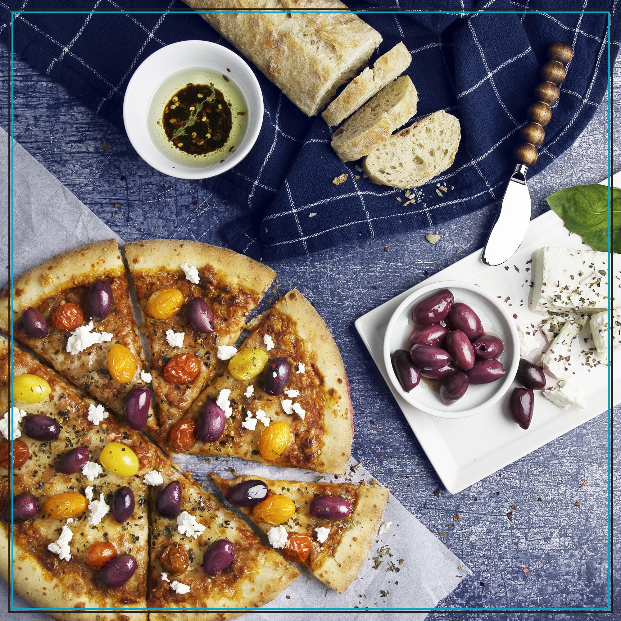 Krinos Kalamata olives jar label close-up, highlighting authenticity from Greece