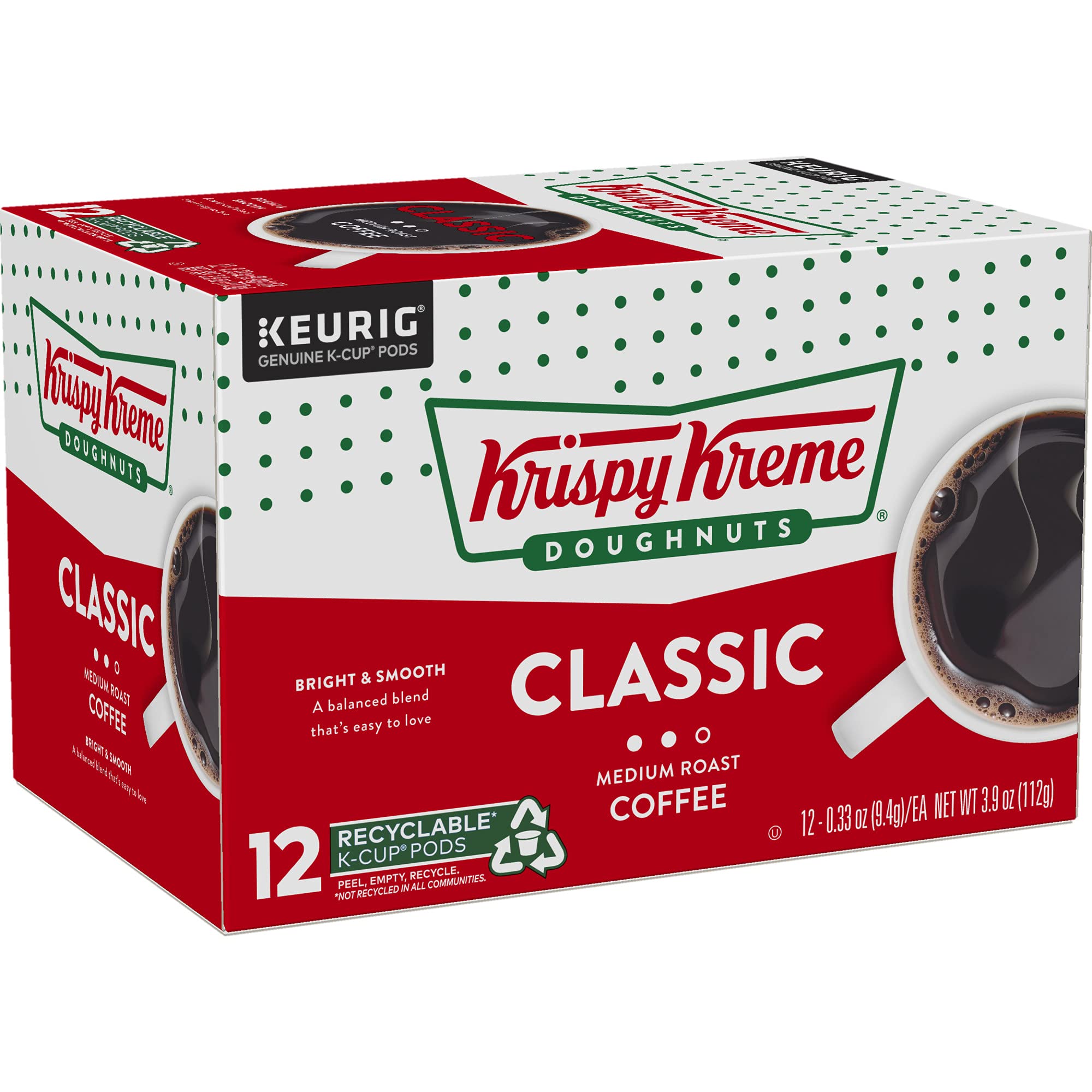 Krispy Kreme Classic aroma fills the kitchen as a comforting coffee ritual begins.