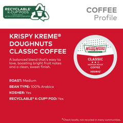 Krispy Kreme Classic Coffee aroma rising from a hot cup.