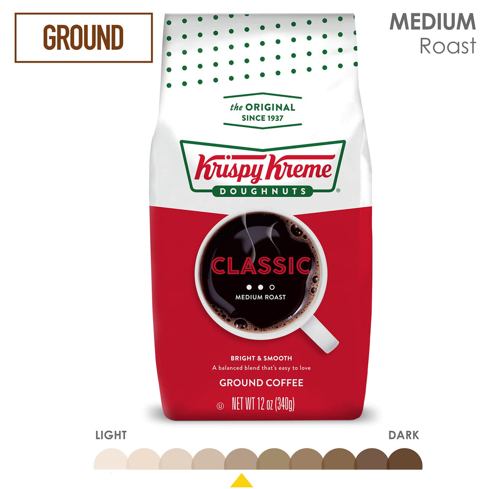 Krispy Kreme Classic coffee brewed in a cup for a comforting morning