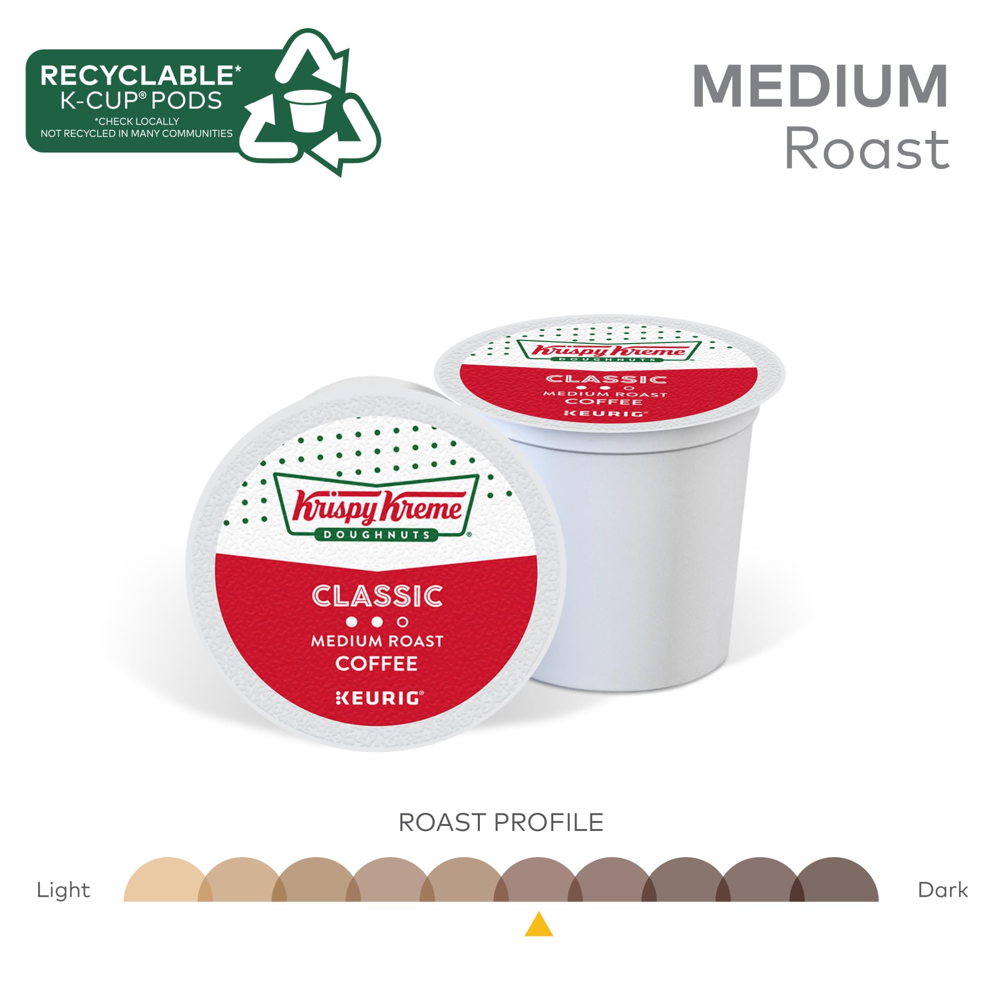 Krispy Kreme Classic Coffee cup with inviting steam and color.