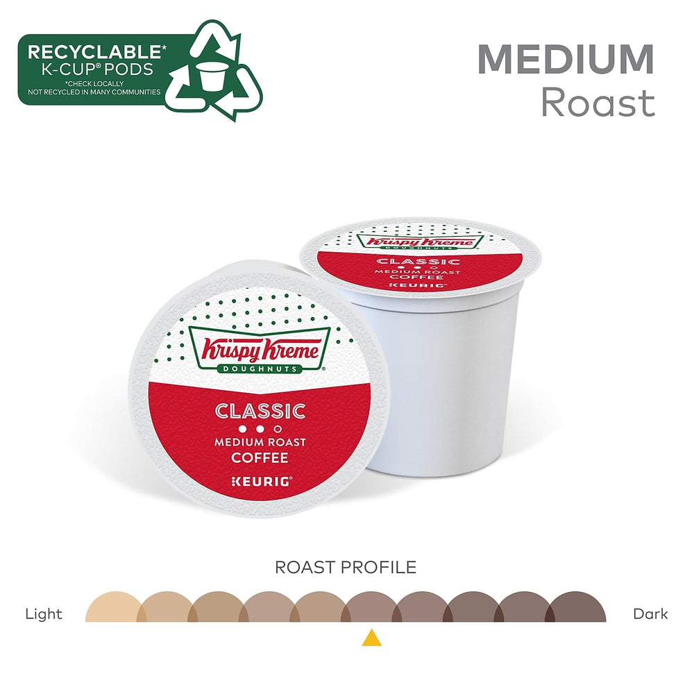 Krispy Kreme Classic foam-top latte moment.
