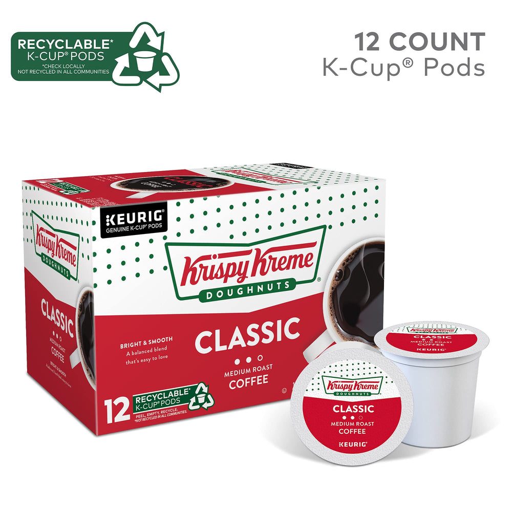 Krispy Kreme Classic coffee pod morning ritual boosts focus and mood.
