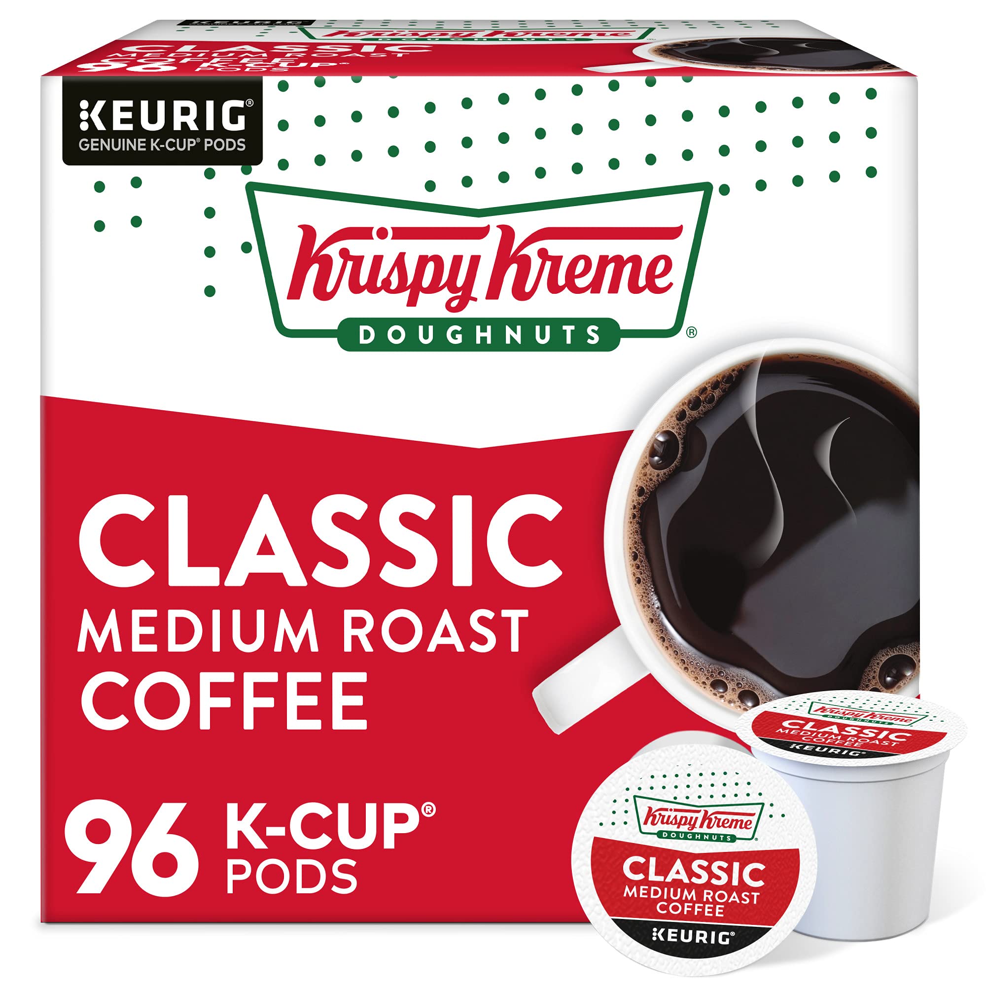 Krispy Kreme Classic Coffee pod pack, inviting aroma for your morning ritual.