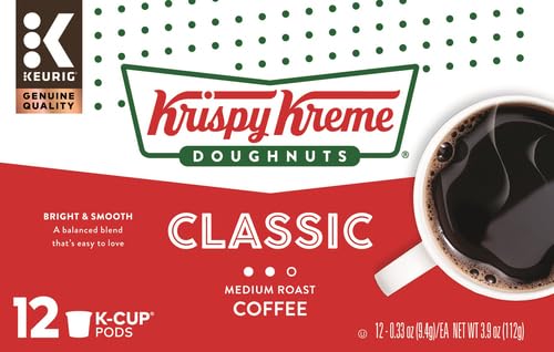 Krispy Kreme Classic coffee pod steam rises, inviting aromas fill the kitchen.