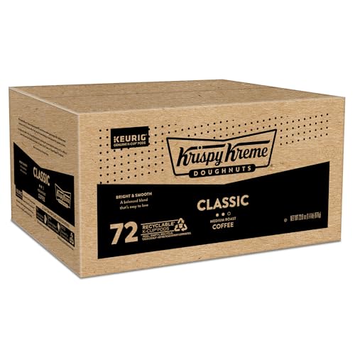 Krispy Kreme Classic pods beside doughnuts illustrating ideal treat pairing