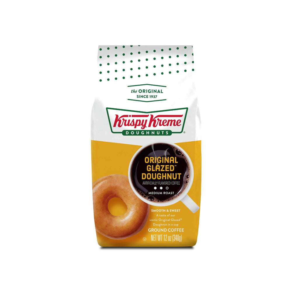 Krispy Kreme donut and coffee pairing scene for breakfast moments