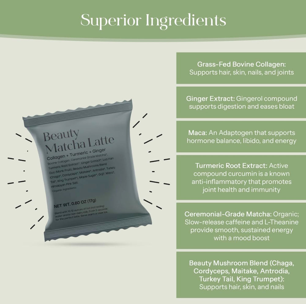 Kroma blend features collagen maca and goji for nourishing ingredients