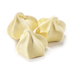 Krunchy Melts meringue close-up highlights crisp exterior and soft interior.