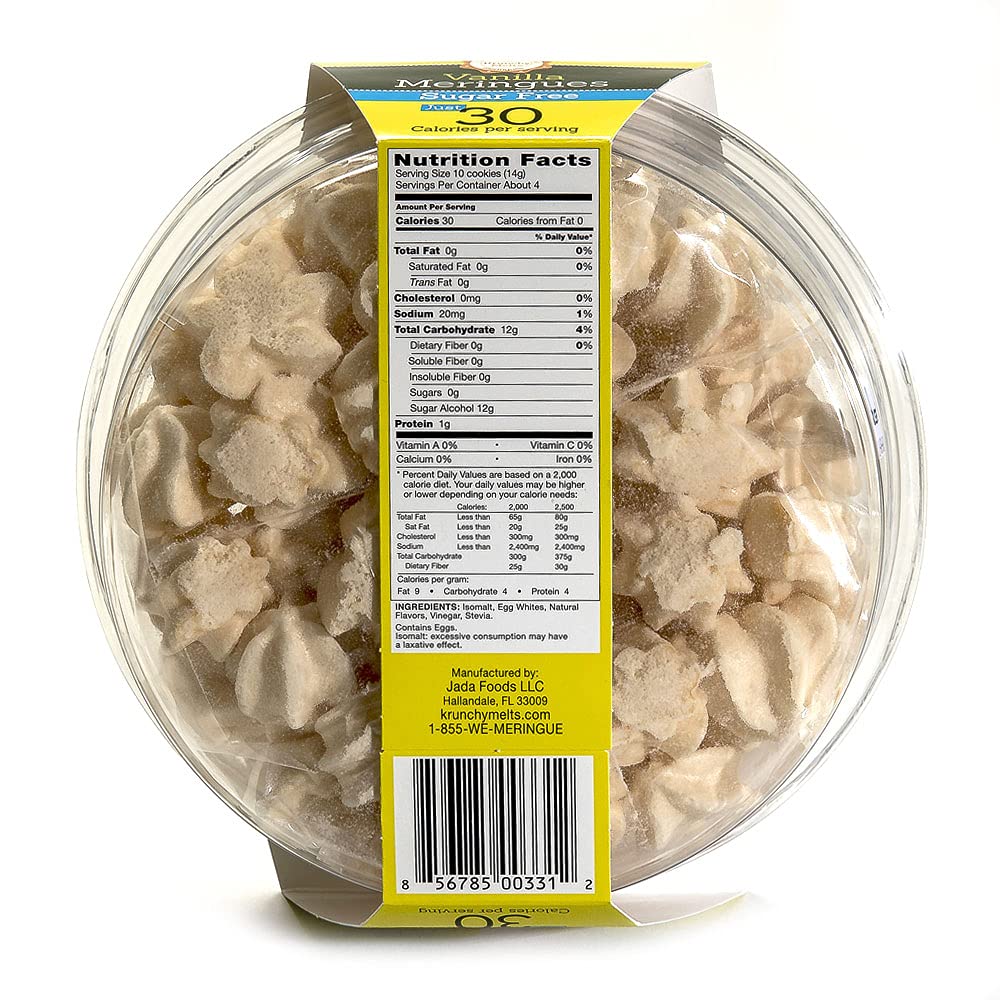 Krunchy Melts meringue display highlights keto-friendly, gluten-free snacking