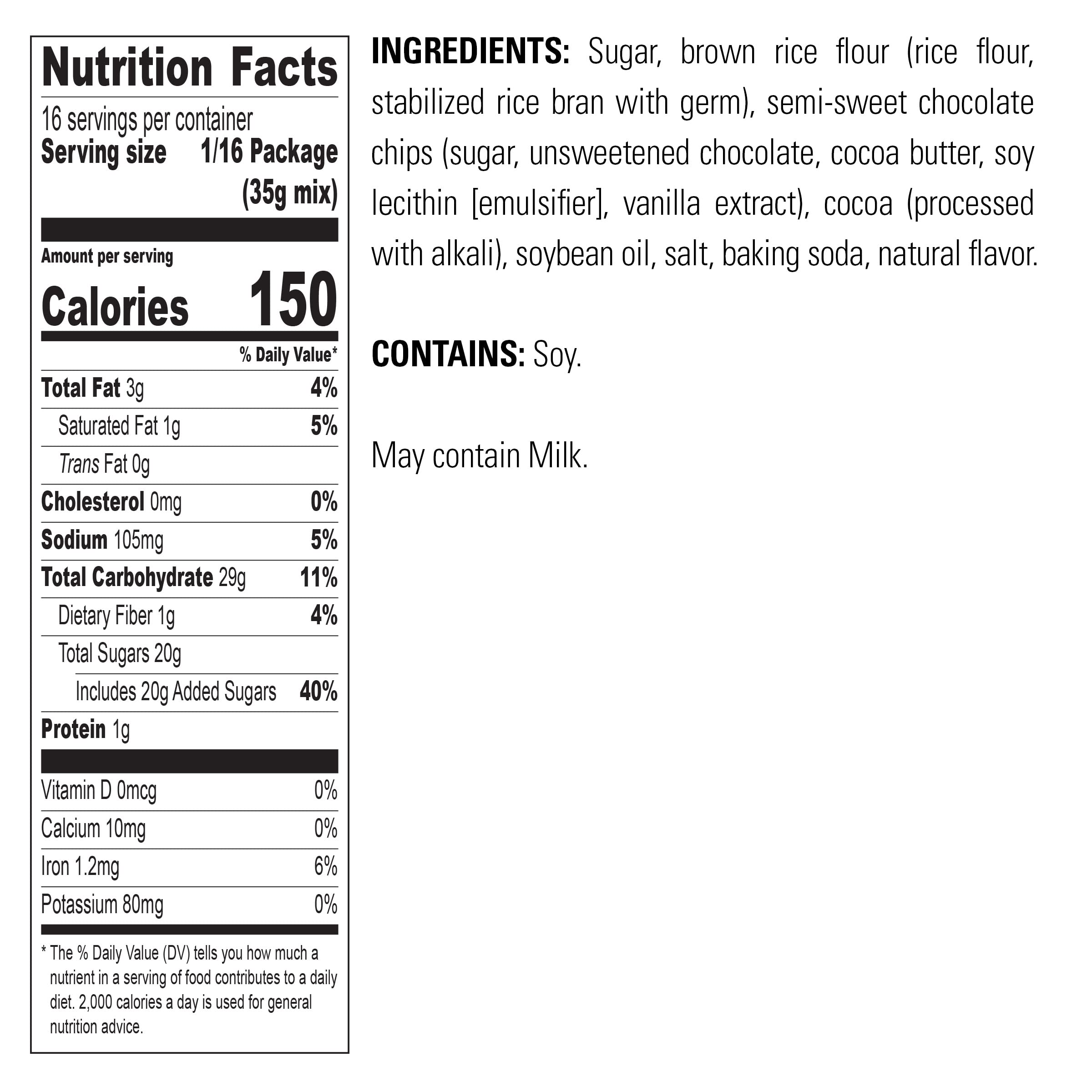 Krusteaz gluten-free double chocolate brownie mix pack yields fudgy results